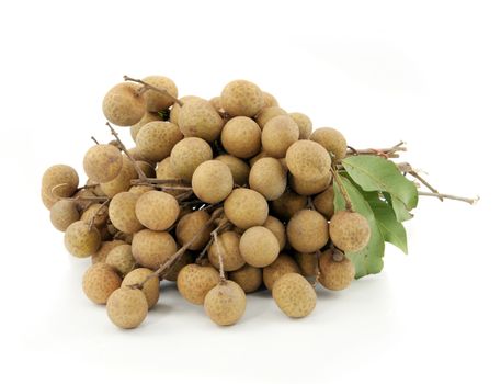 longan on white background