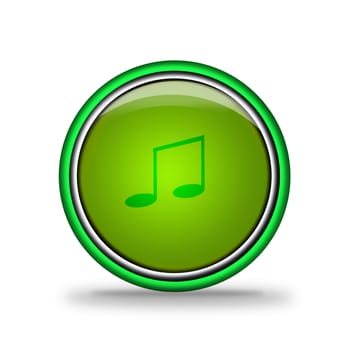 green shiny button with elements,  design for website.