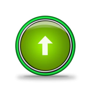 green shiny button with elements,  design for website.