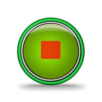 green shiny button with elements,  design for website.