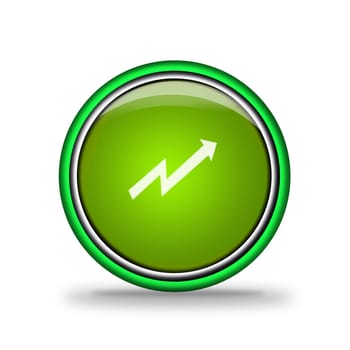 green shiny button with elements,  design for website.