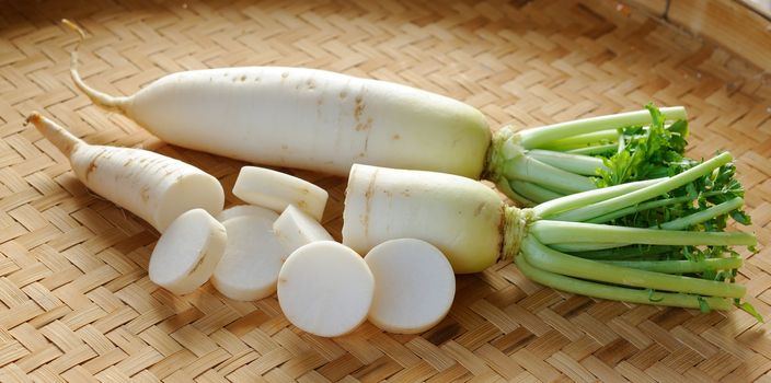 Daikon radishes