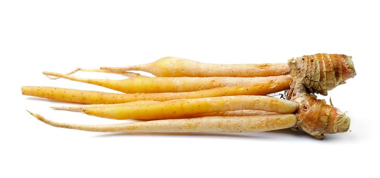 Fingerroot, Kaempfer, Boesenbergia on white background