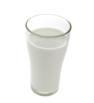 glass of milk isolated on white background