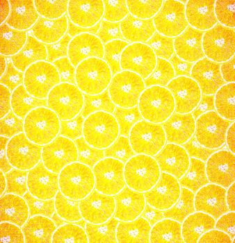 background made of sliced juicy oranges