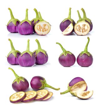 eggplant isolated on white background