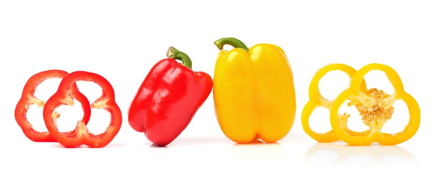 Sweet pepper isolated on a white background