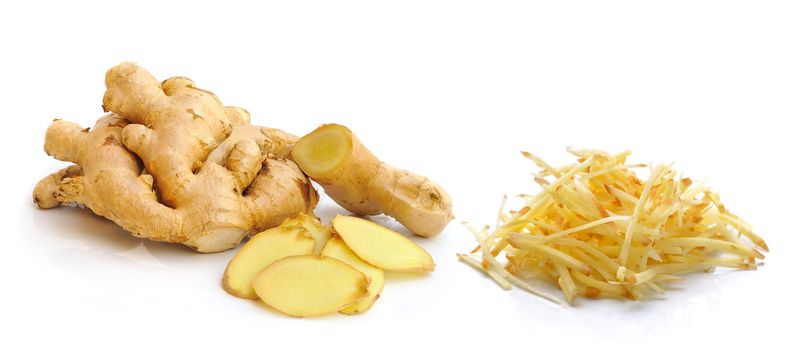 ginger root isolated on white background