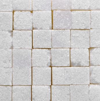 white sugar cubes texture background