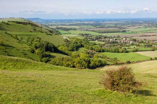 Green Undulating Hills of the  Sussex Countryside