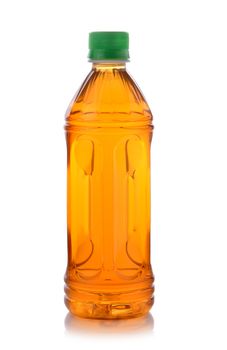 bottle of ice tea on white background