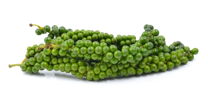 pepper seeds on white background