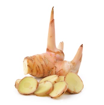 galangal on white background