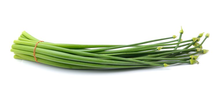 Onion flower isolated on a  white background