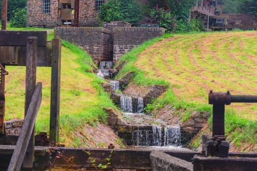 Small river to the water drive of a water mill.