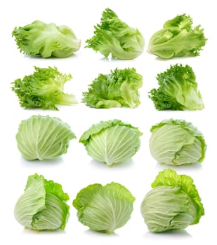 lettuce leaves and cabbage