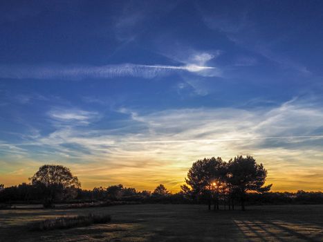 Sunset over the Ashdown Forest in Sussex