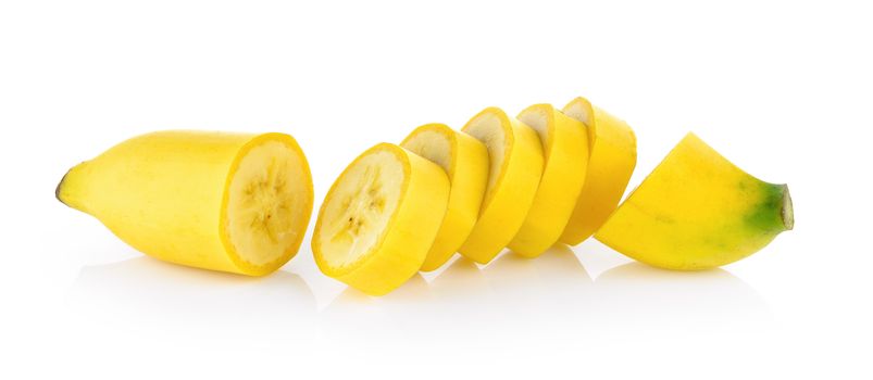 bananas isolated on the white background