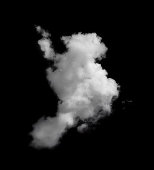 white clouds on black background