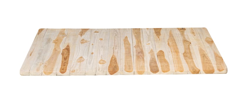 wood plank on white background