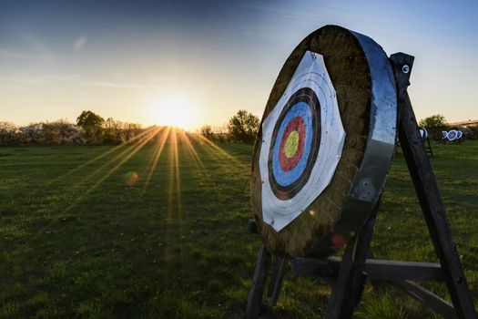 Target for archery in Masiach, Bavaria