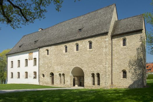 Torhalle Fraueninsel in Bavaria, Germany in spring