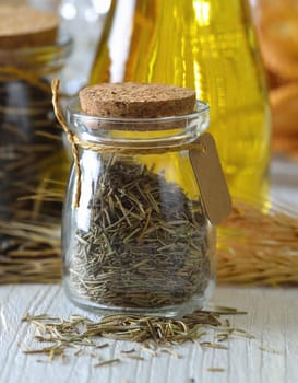 Rosemary in a bottle