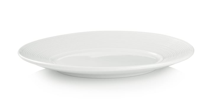 empty white plate on white background