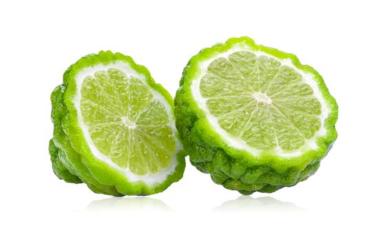 bergamot on white background