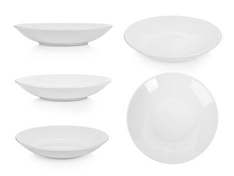 plate on white background