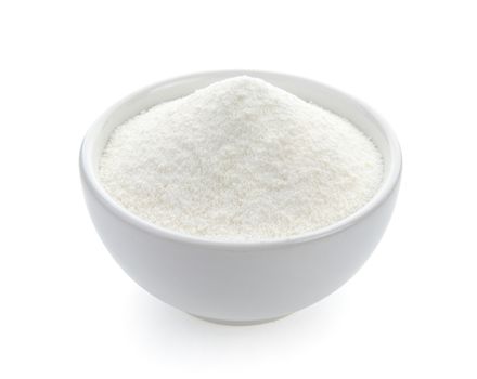 Creamer, Coffee whitener, Non-dairy creamer in a bowl on white background