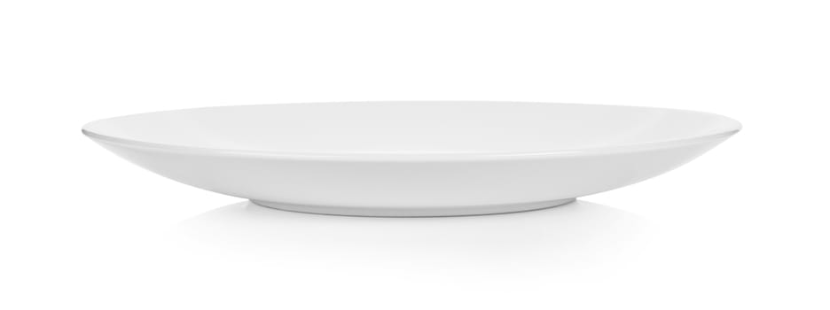 plate on white background