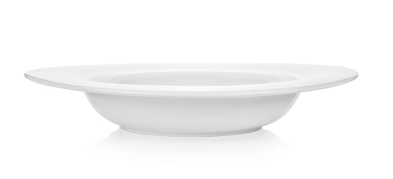 set of plate on white background