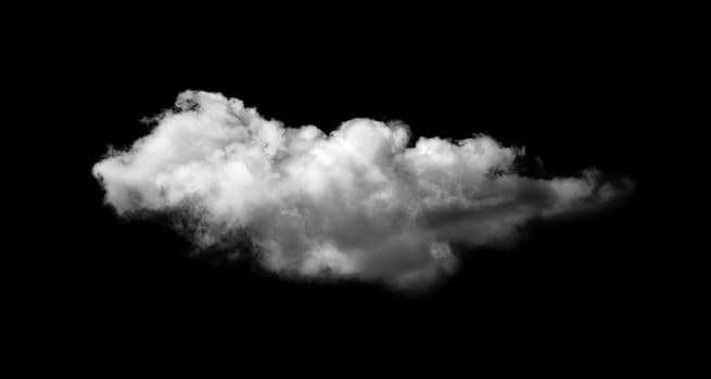 strange cloud on black background