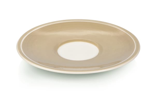 Empty plate on white background