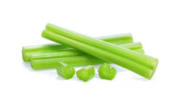 celery isolated on white background