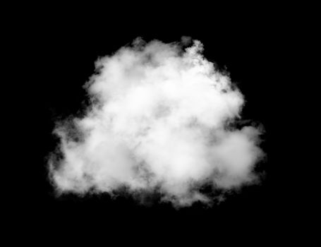 white clouds on black background