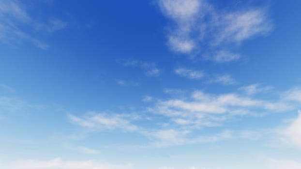 Cloudy blue sky abstract background, blue sky background with tiny clouds, 3d rendering

