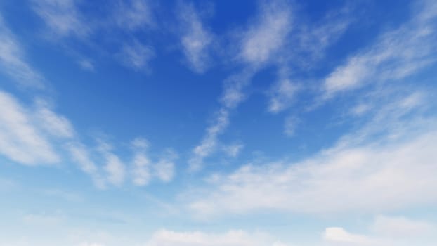 Cloudy blue sky abstract background, blue sky background with tiny clouds, 3d rendering

