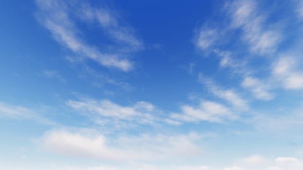 Cloudy blue sky abstract background, blue sky background with tiny clouds, 3d rendering

