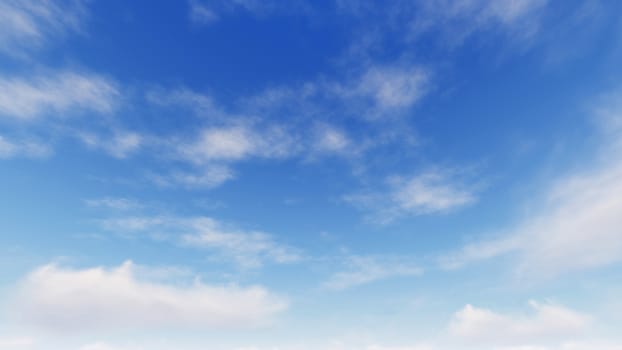 Cloudy blue sky abstract background, blue sky background with tiny clouds, 3d rendering

