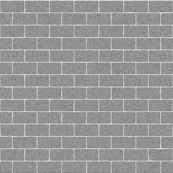 Gray concrete brick wall seamless texture, computer generated background.