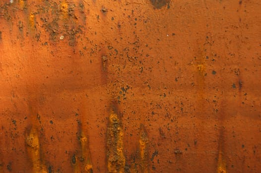 Sheet rusty ferric decorative background.Rust on ferric