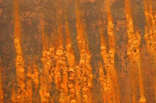 Sheet ferric coated by rust decorative background