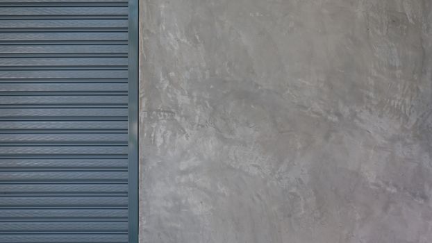 cement with roller shutter door with copy space for background