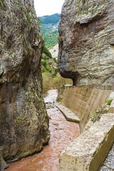 Kleidi passage, next to Karpenisiotis river, on the Karpenissi - Proussos road, Evrytania, Central Greece.