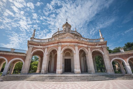 Aranjuez famous landmark, San Antonio de Padua church, Madrid, Spain.