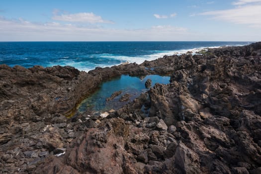 Coastline landscape in Buenavista, north of tenerife Island, Canary islands, Spain.