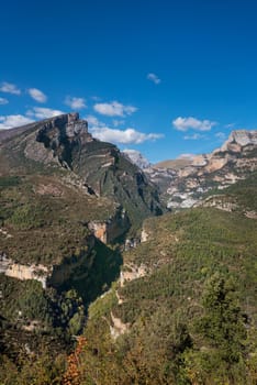 Anisclo canyon in Huesca, Aragon pyrenees, Spain.