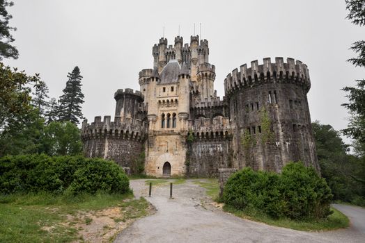 Butron castle, Biscay, Basque country, Spain.